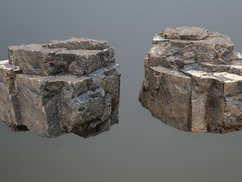 Desert rocks 3D Model