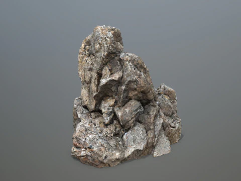 Пустынные скалы 3D Модель