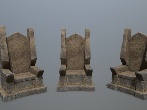 Stone Throne 3D Model