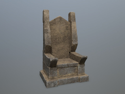 Stone Throne 3D मॉडल