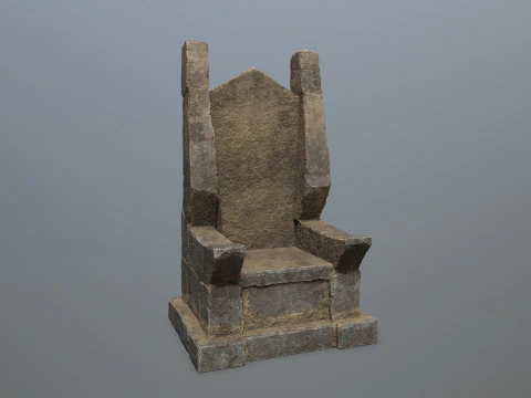 Stone Throne 3D Model