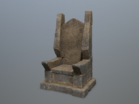 Stone Throne 3D मॉडल