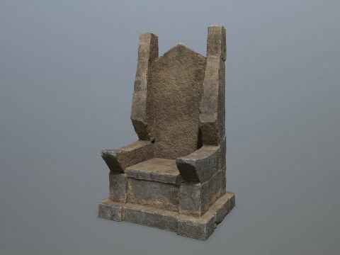 Stone Throne 3D Model