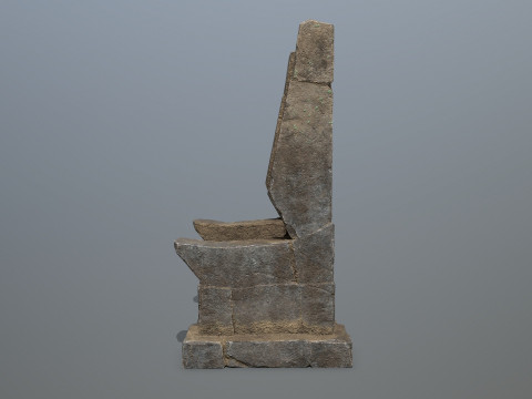 Stone Throne 3D मॉडल