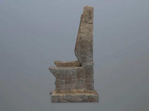 Stone Throne 3D Model
