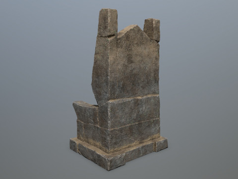 Stone Throne 3D मॉडल
