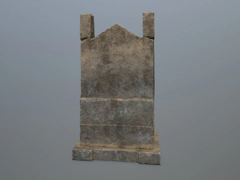 Stone Throne 3D Model
