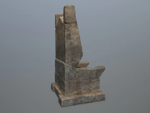 Stone Throne 3D Model