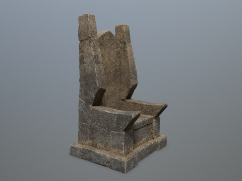 Stone Throne 3D मॉडल