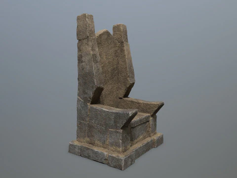 Stone Throne 3D Model