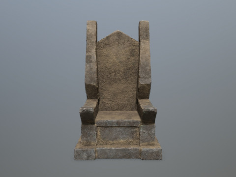 Stone Throne 3D मॉडल
