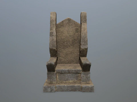 Stone Throne 3D Model