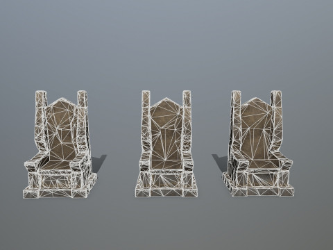 Stone Throne 3D मॉडल