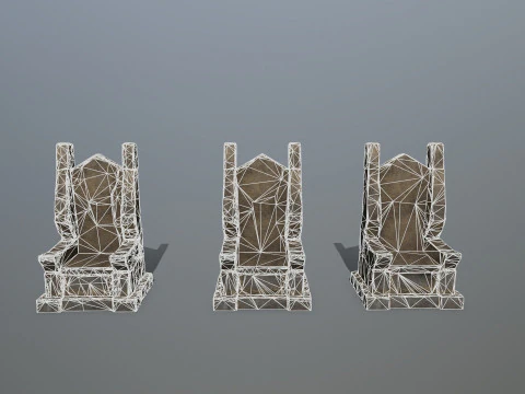 Stone Throne 3D Model