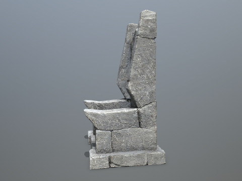 Stone Throne Modelo 3D
