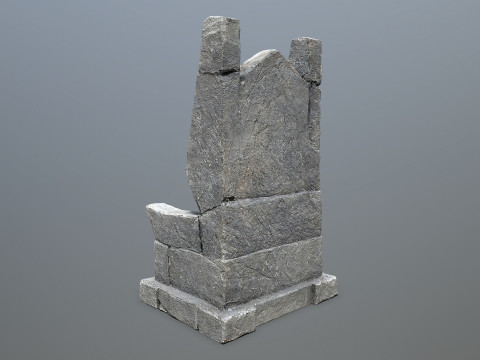 Stone Throne Modelo 3D