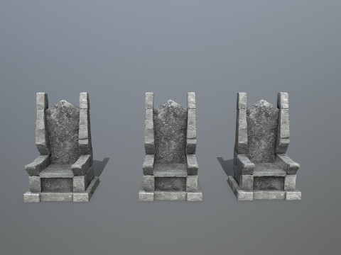 Stone Throne Modelo 3D
