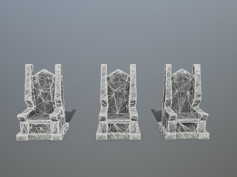 Stone Throne Modelo 3D
