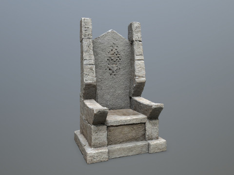 Stone Throne 3D Model