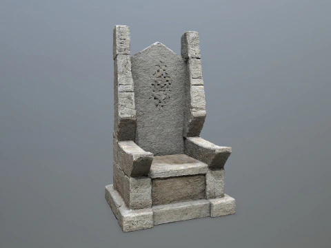 Stone Throne 3D Model