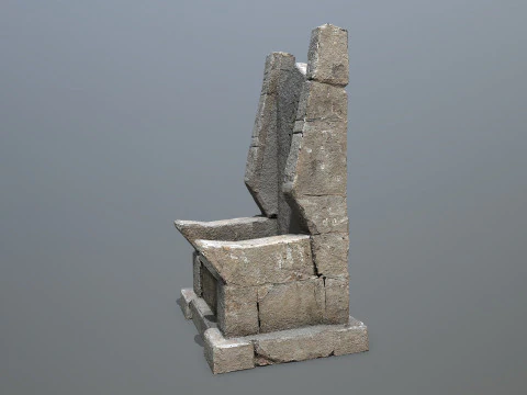 Stone Throne 3D Model
