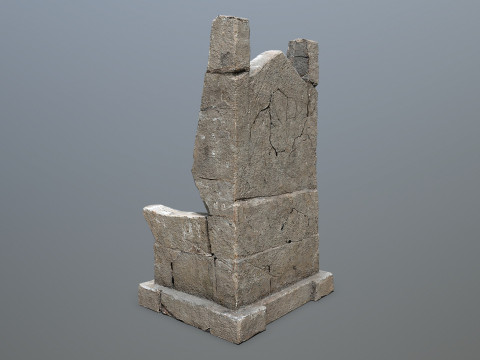 Stone Throne 3D Model