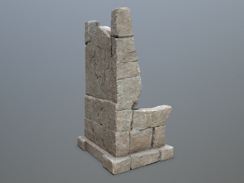 Stone Throne 3D Model