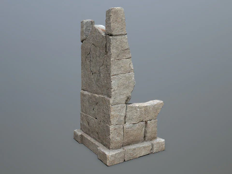 Stone Throne 3D Model
