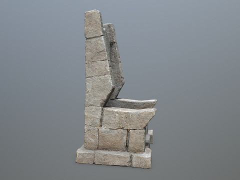 Stone Throne 3D Model
