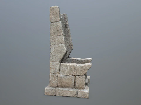 Stone Throne 3D Model