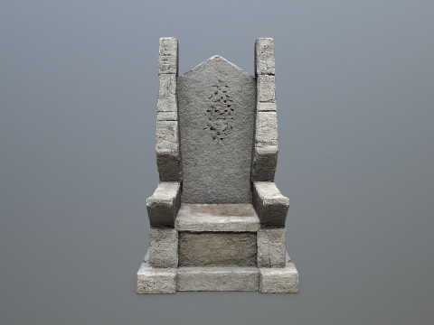 Stone Throne 3D Model