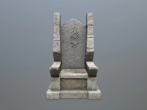 Stone Throne 3D Model