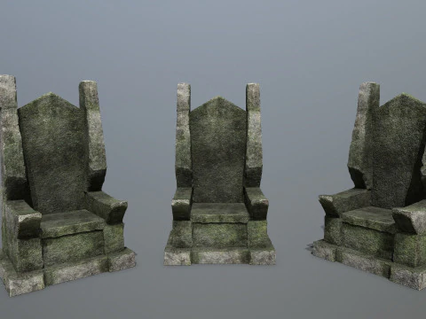 Kamienny tron Model 3D