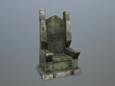 Stone Throne 3D Model