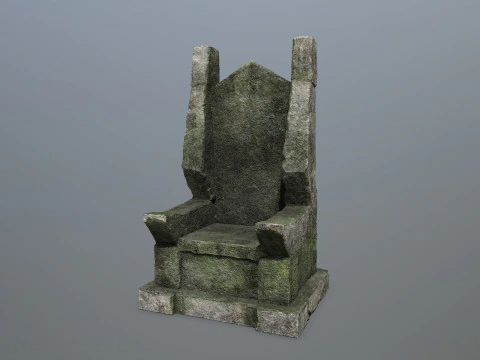 Stone Throne 3D Model