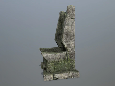 Stone Throne 3D Model