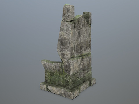 Stone Throne 3D Модель