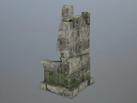 Stone Throne 3D Model