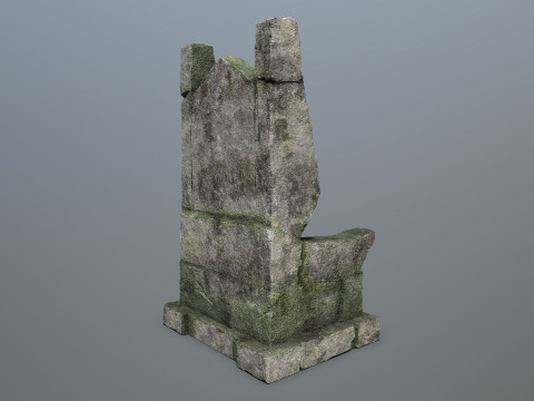 Stone Throne 3D Модель