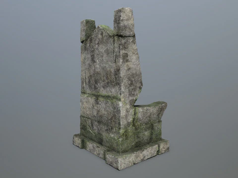 Stone Throne 3D Model