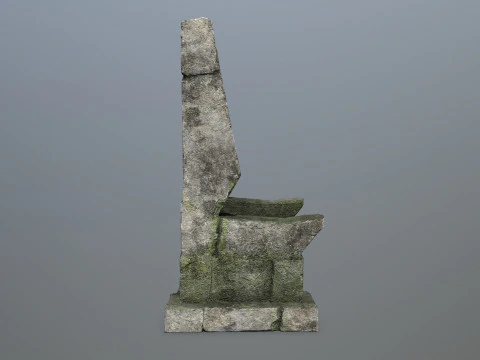 Stone Throne 3D Model