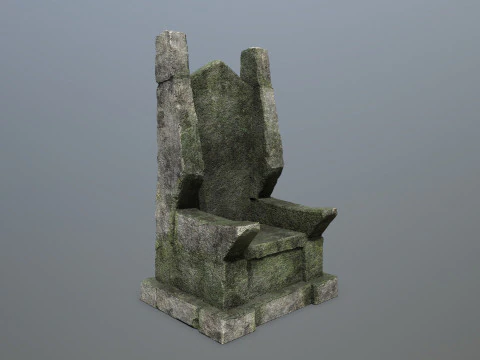 Stone Throne 3D Model
