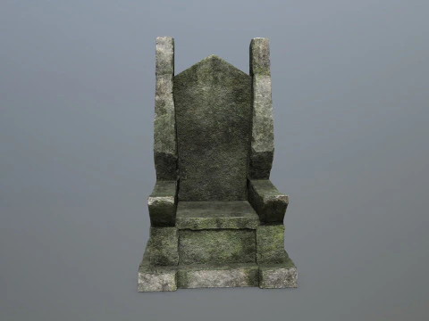 Stone Throne 3D Model