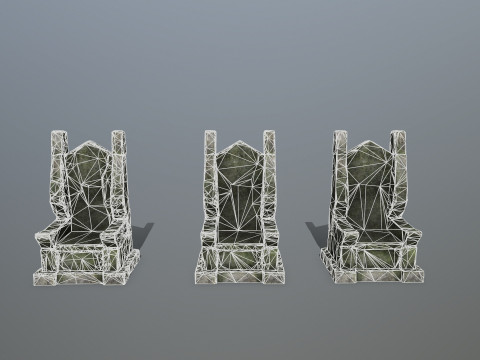 Stone Throne 3D Модель