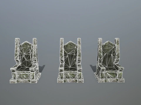 Stone Throne 3D Model