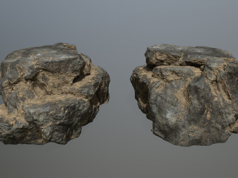 Desert cliff rocks 3D 模型