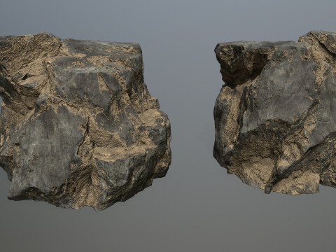Desert cliff rocks 3D 模型