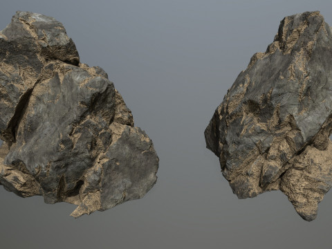 Desert cliff rocks 3D 模型