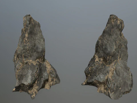 Desert cliff rocks 3D Model