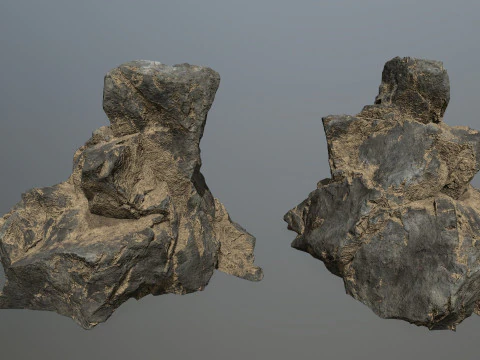 Desert cliff rocks 3D Model